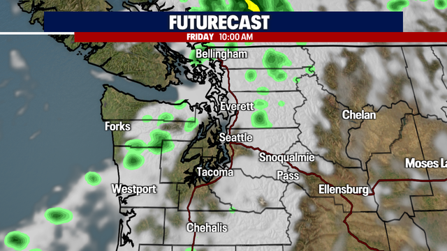 Seattle weather: Cooler with a chance for showers Friday