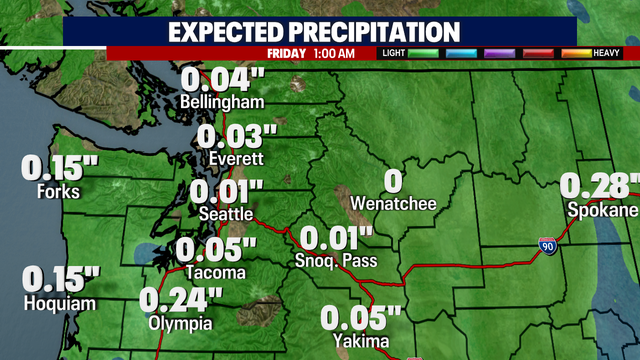 Seattle weather: Showers Wednesday, heating up again this weekend