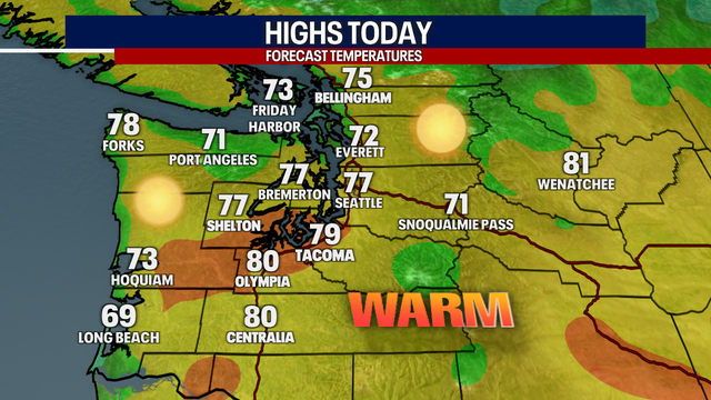 Seattle weather: Feeling like summer again through Wednesday