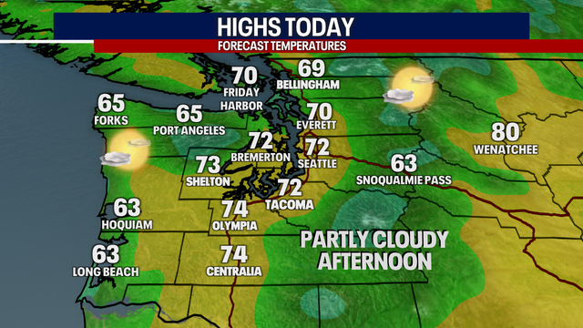 Feeling more like fall in Western Washington this week