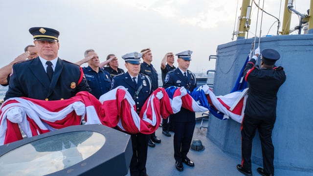 'Never forget'; Seattle Fire, Police raise flag to remember 9/11