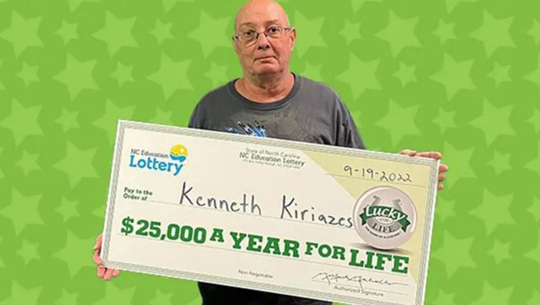 Man wins lottery in North Carolina