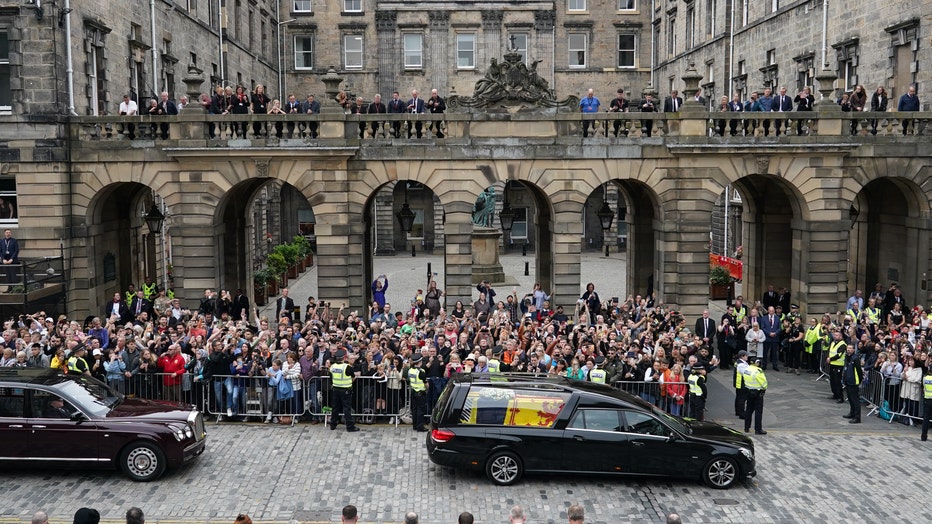 The Coffin Carrying Queen Elizabeth II Transfers From Balmoral To Edinburgh