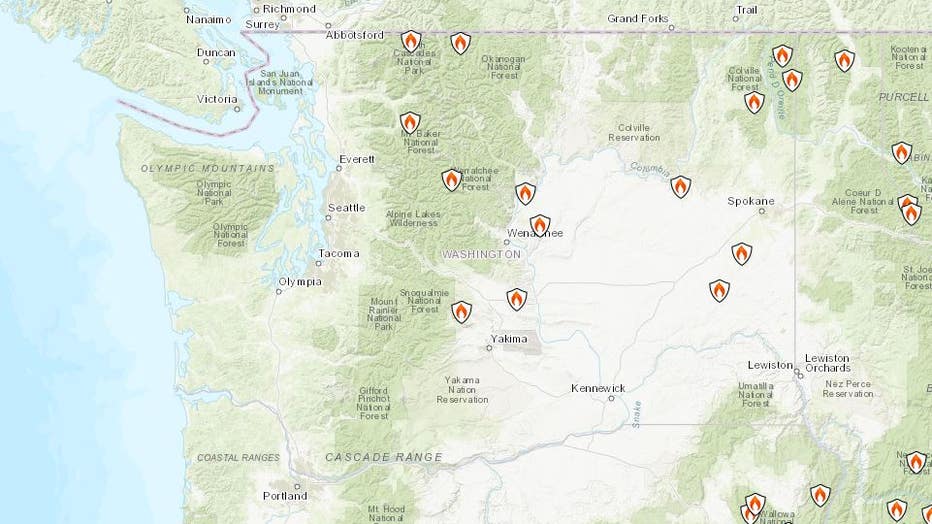 We Re All In This Together DNR Says Western WA At Risk For Severe   Inciweb Fire Map 