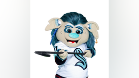 Seattle Kraken unveil new mascot 'Buoy,' a blue sea troll inspired by famous Fremont Troll