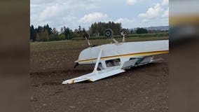 No injuries after small plane goes down in Puyallup field