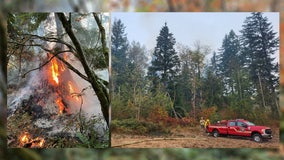 PHOTOS: Crews battle brush fire near Snoqualmie Valley Hospital