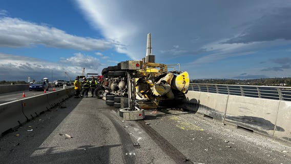 SR 520 Bridge reopens after concrete mixer crash, windstorm indirectly caused rollover