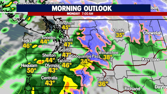 Expect a wet and gusty start to the day