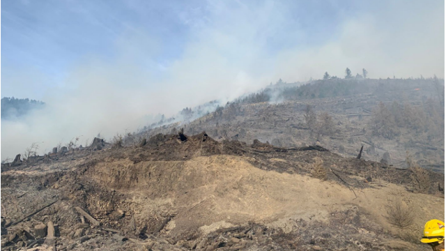 Nakia Creek Fire: 1,796 acres burned east of Vancouver, 5% contained