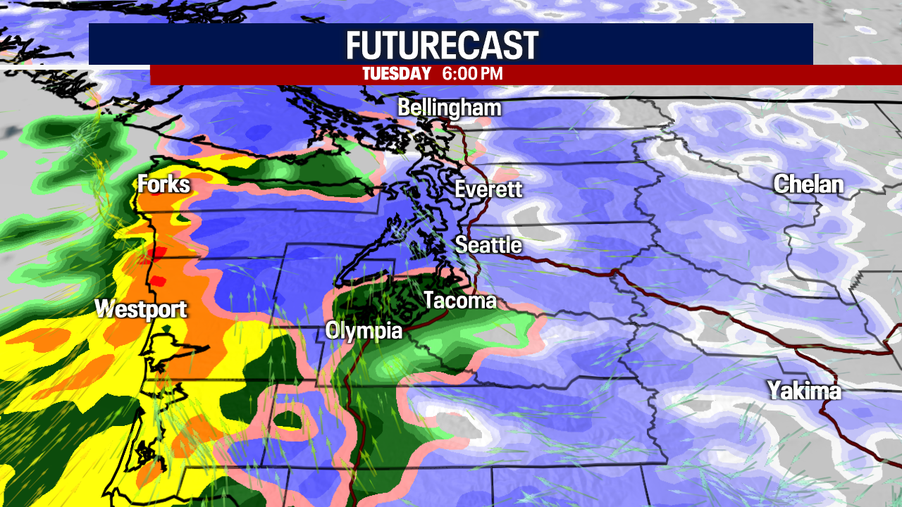 Seattle weather Lowland snow for some, rain for others Tuesday along