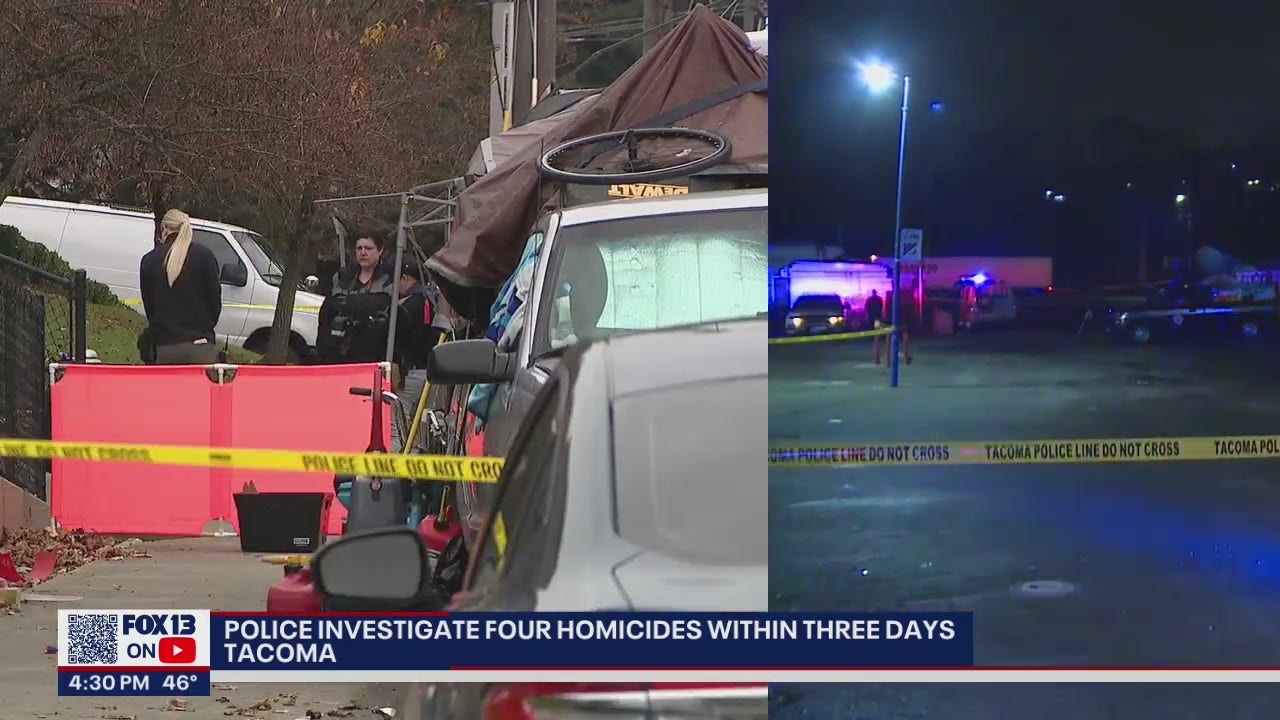 Public Officials Address 4 Homicides In 3 Days In Tacoma | FOX 13 Seattle