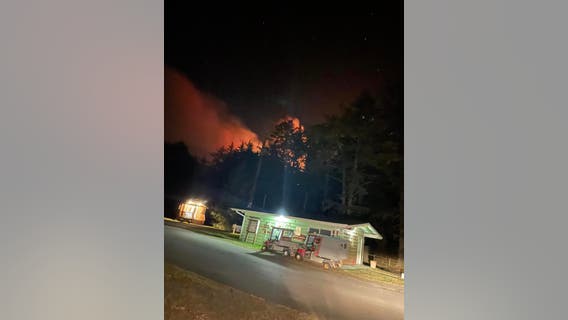 Fire near Neah Bay prompts evacuations, school closures
