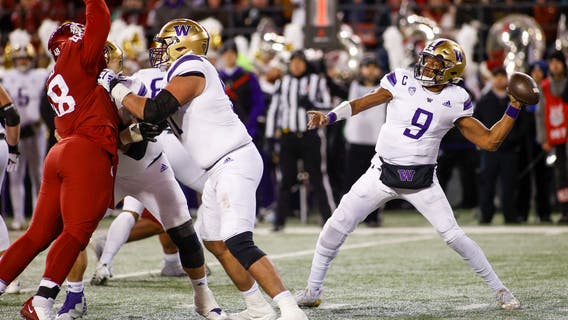 Michael Penix Jr. carries No. 12 Washington to 51-33 win over Washington State in Apple Cup