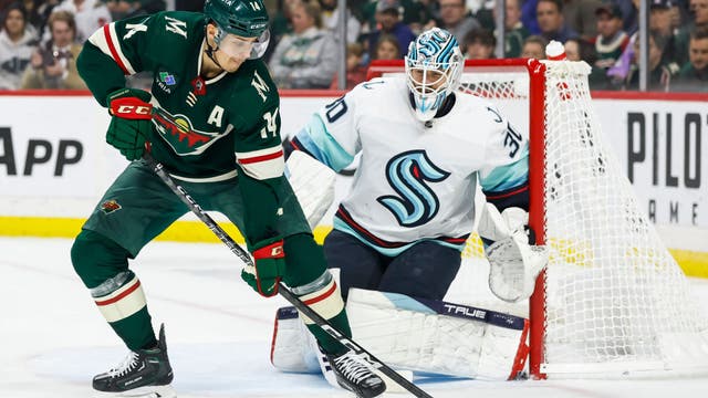 Kraken earn third straight victory in 4-0 shutout win over Wild
