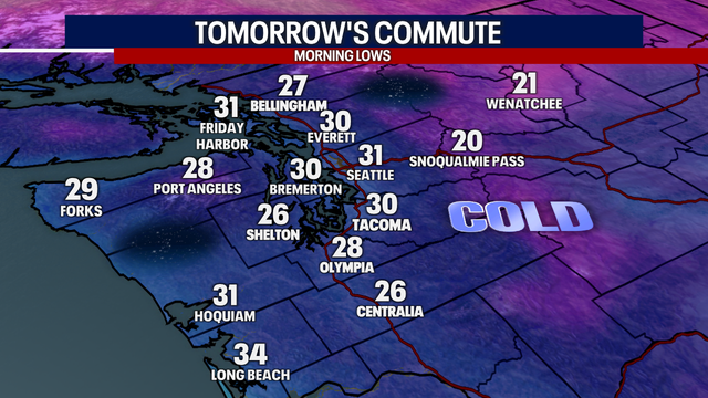 Seattle weather: First freeze of the season happening Wednesday