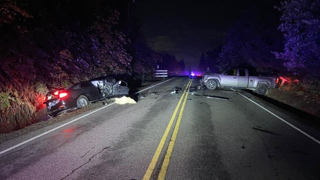 Driver in custody after suspected DUI, head-on crash in Auburn