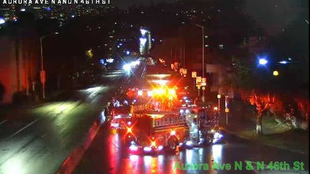 Pedestrian fatally struck by car on Aurora Avenue
