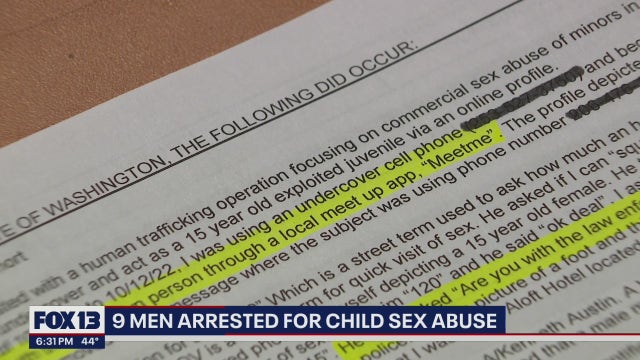 Undercover King County detectives arrest 9 suspects planning to pay for sex with minors