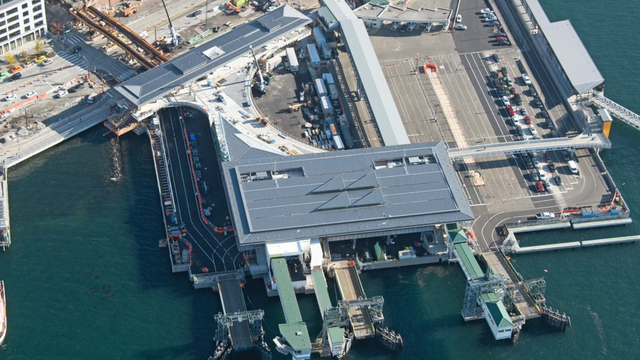 Newly remodeled ferry terminal at Seattle's Colman dock is now open