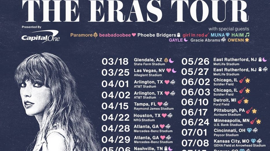 Eras Tour America 2024 Dates Elna Salaidh   Eras Tour 