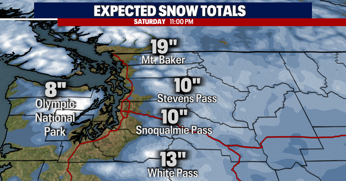 Scattered showers and mountain snow Thursday | FOX 13 Seattle