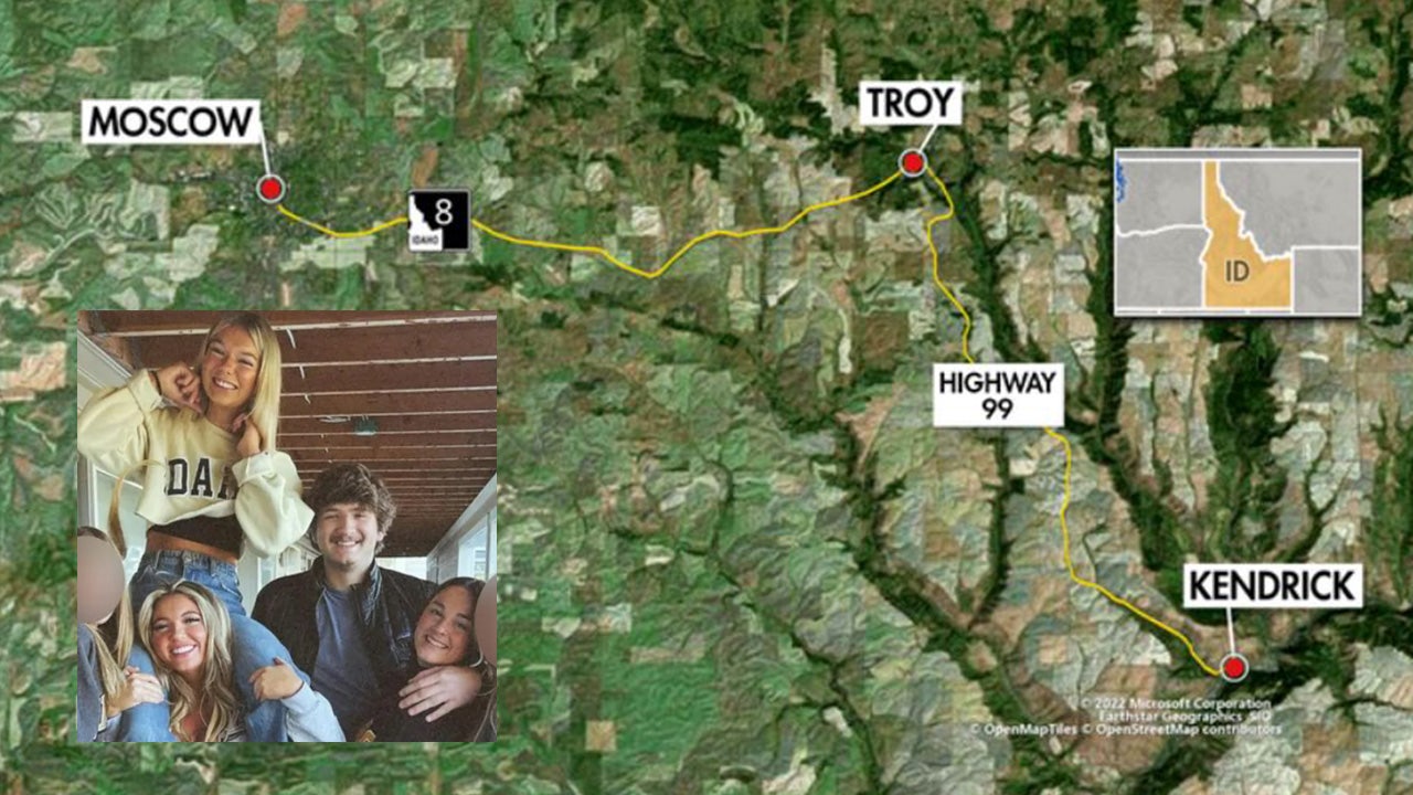 Idaho Murders Investigators Traveled At Least 24 Miles To Collect   Moscow Murders Map Thumbnail 