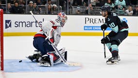 Matty Beniers goal seven seconds into OT gives Kraken 7th straight win in 3-2 victory over Capitals