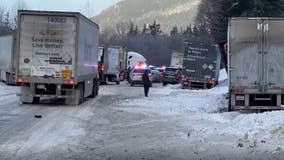 Snoqualmie Pass reopens after crash involving multiple semis, cars