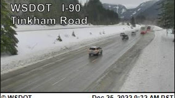 Holiday travel: Snoqualmie Pass reopens, Stevens Pass remains closed