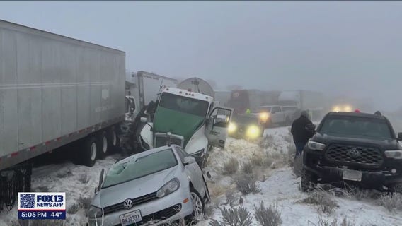Eastbound I-90 re-opens near Kittitas exit after 30-vehicle pileup