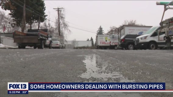 Homeowners dealing with frozen, bursting pipes after storm