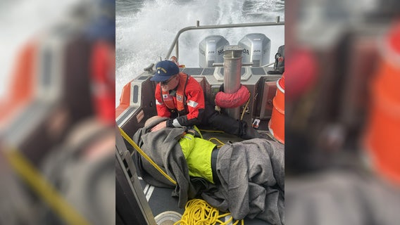 U.S. Coast Guard rescues overturned kayaker in Bellingham Bay