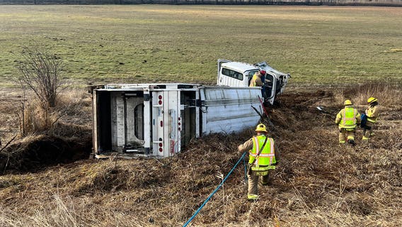 Westbound US-2 reopens in Monroe following semi-truck rollover crash