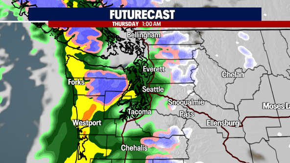 Seattle weather: Turning wet late Wednesday