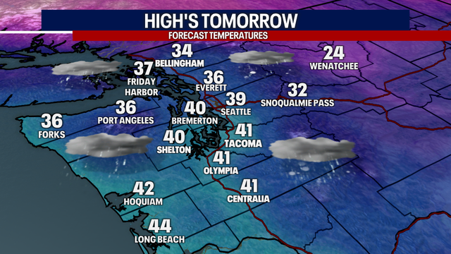 Tomorrow's forecast: Lowland snow for some and dangerous wind chills