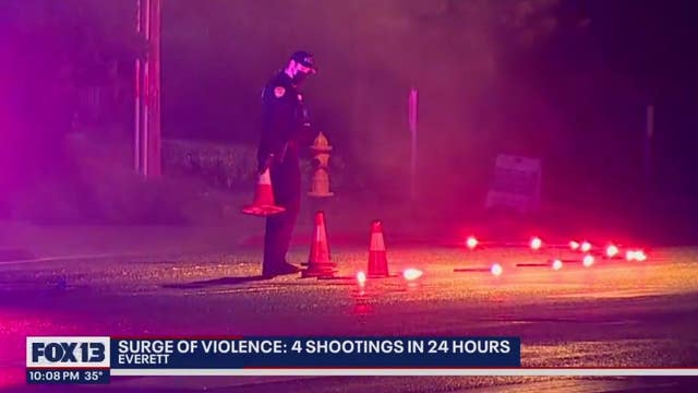 Surge of violence: Everett Police investigate 4 shootings in less than 24 hours