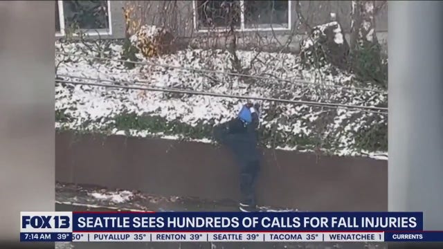 Harborview Medical Center sees at least 70 patients for slips, falls during ice storm
