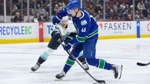Elias Pettersson's five-point night sinks Kraken in 6-5 shootout loss to Canucks
