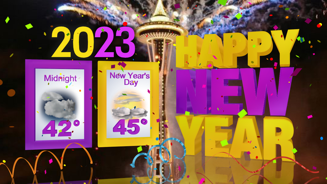 Seattle weather: New Year's Eve celebrations remain mainly dry