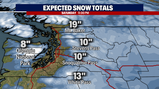 Scattered showers and mountain snow Thursday