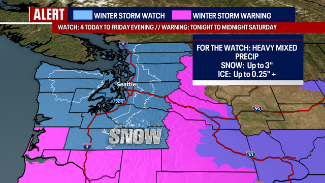 Dangerous ice storm Friday morning in Western Washington