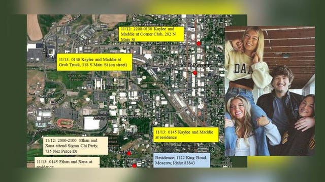 Idaho murders: Surveillance image appears to show Kaylee Goncalves and Maddie Mogen hours before killings