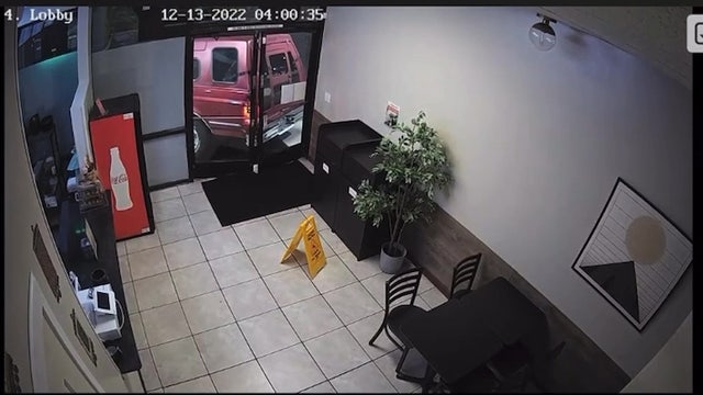 Caught on camera: Truck smashes into businesses in Renton