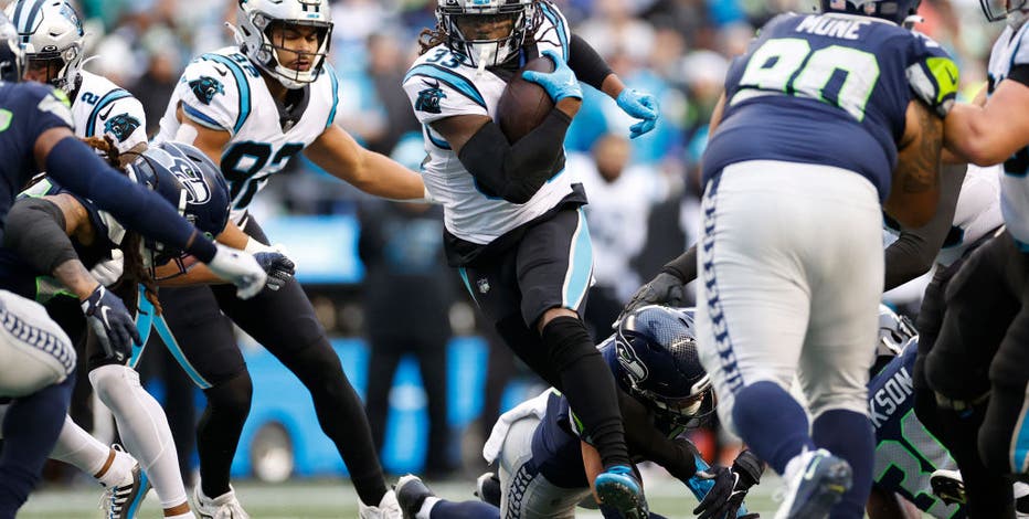 Panthers run over and through Seahawks for 30-24 victory