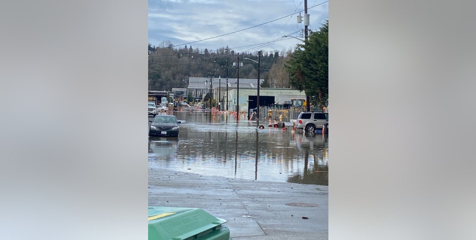 Flooding in Seattle's South Park neighborhood forces families from homes