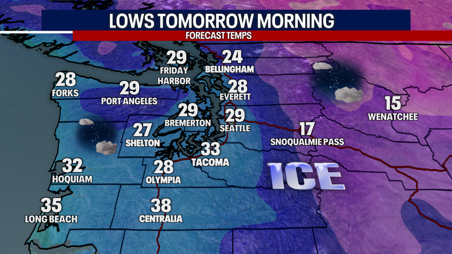 Seattle weather Rain and snow mix on the way