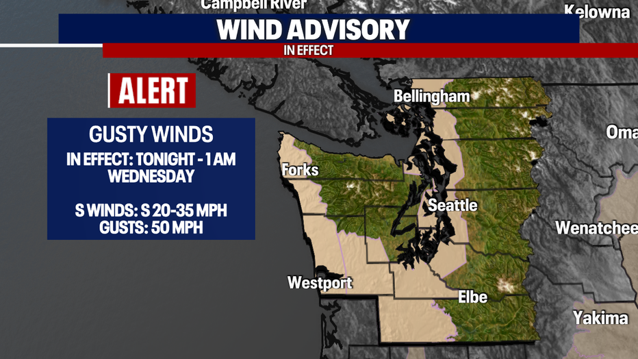 Seattle Weather: Heavy Rain Accumulation And Gusty Winds Expected Tuesday