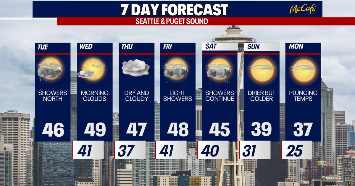 Mild midweek with plunging temps next week | FOX 13 Seattle