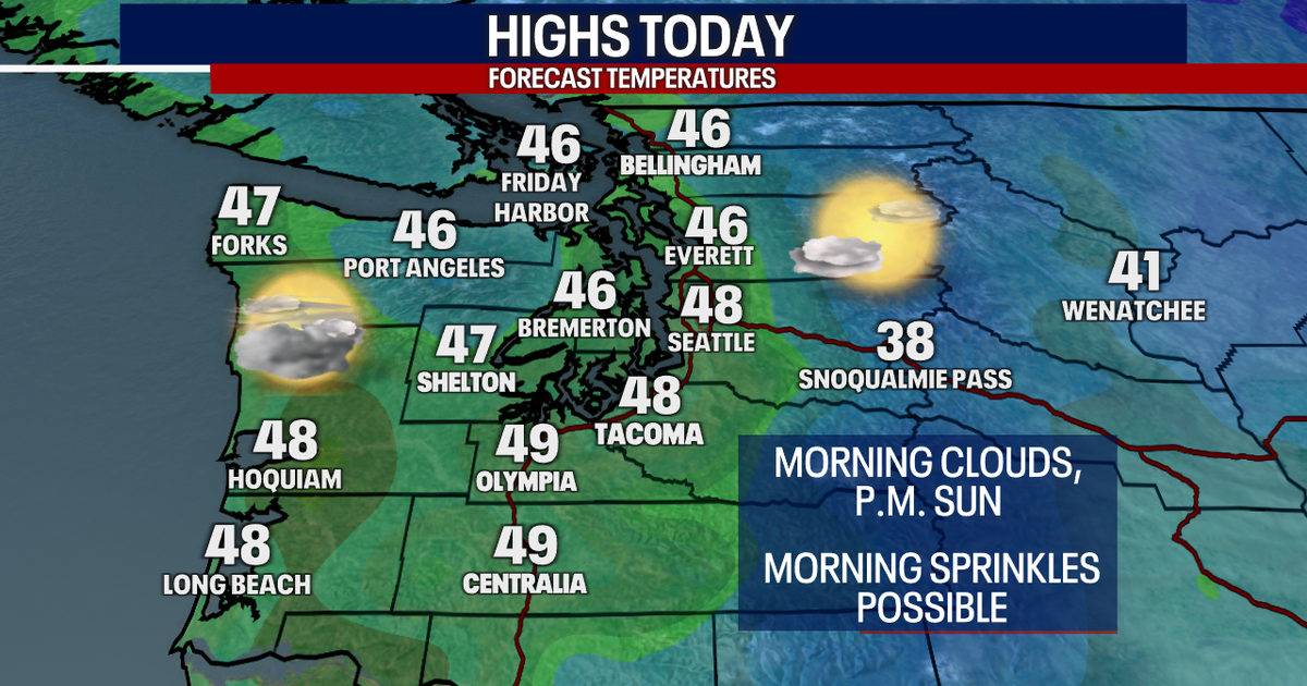 Some sunshine Wednesday, chilly next week | FOX 13 Seattle